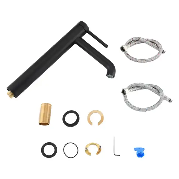 GAPPO G1006-26 смеситель для раковины, чёрный (G1006-26)