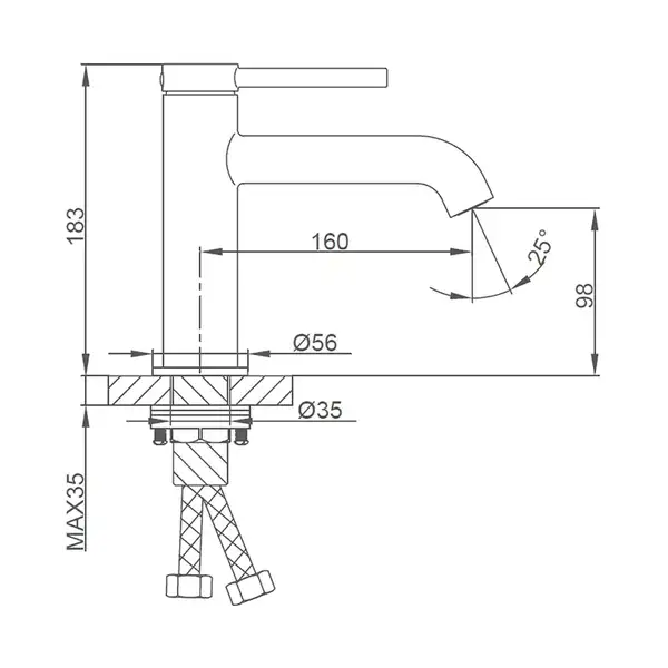 GAPPO G1006-9 смеситель, серый (G1006-9)