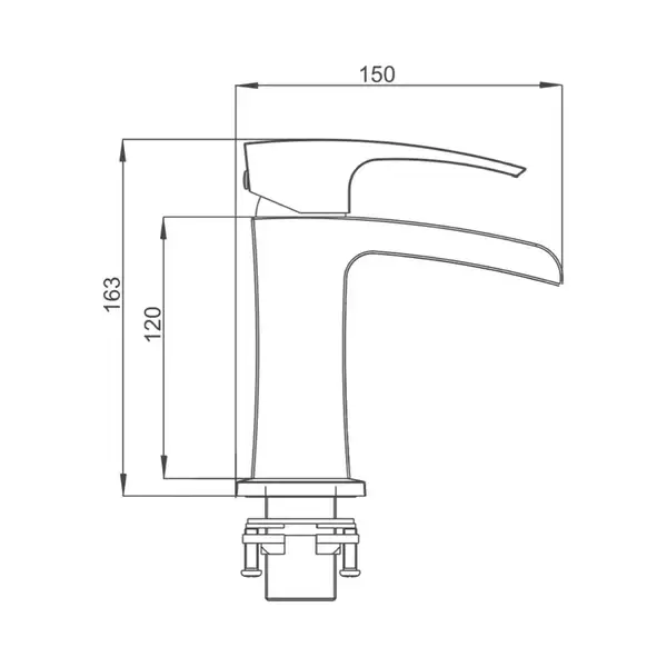 GAPPO G1007-30 смеситель для раковины, хром