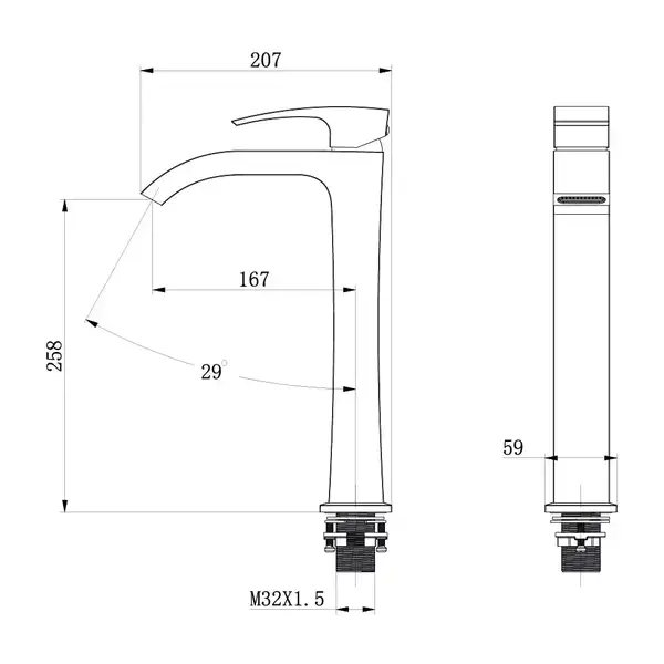 GAPPO G1007-81 смеситель для раковины, хром (G1007-81)