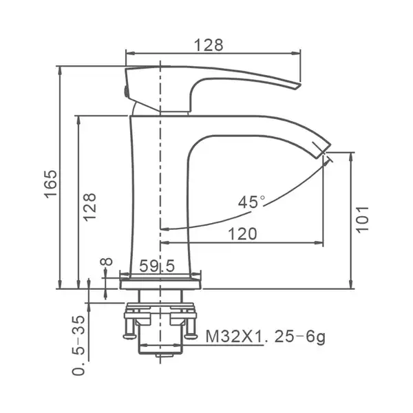 GAPPO G1007-9 Смеситель для раковины, серый (G1007-9)