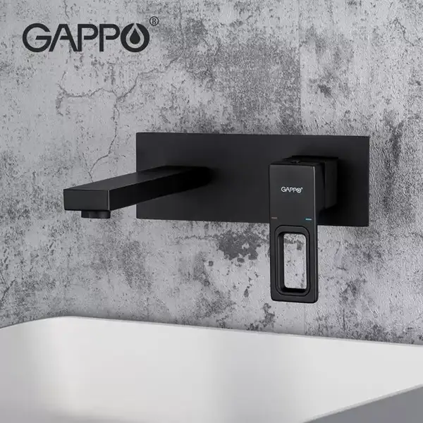 GAPPO G1017-16 Смеситель раковины, чёрный (G1017-16)
