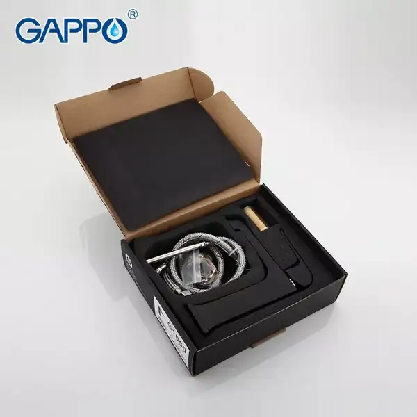 GAPPO G1050 смеситель для раковины, чёрный (G1050)