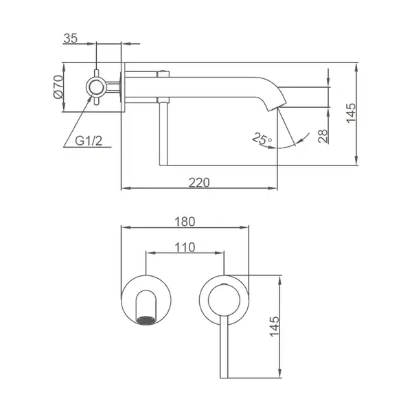 GAPPO G1206-9 смеситель, серый (G1206-9)