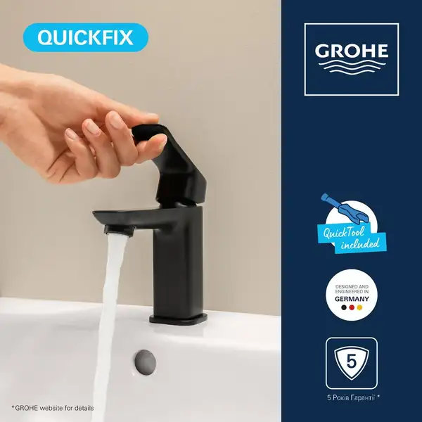 Grohe QuickFix Dice смеситель, черный (CV036200)