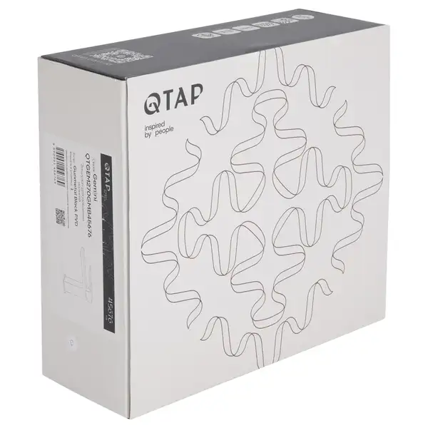 Qtap Gemini змішувач, чорний (QTGEM270GMB45676)