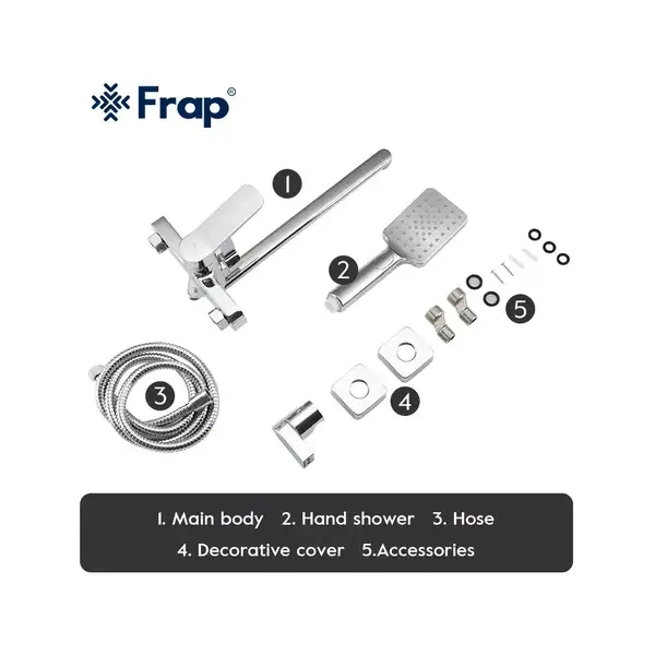 FRAP F2261 Змішувач для ванни, хром (F2261)