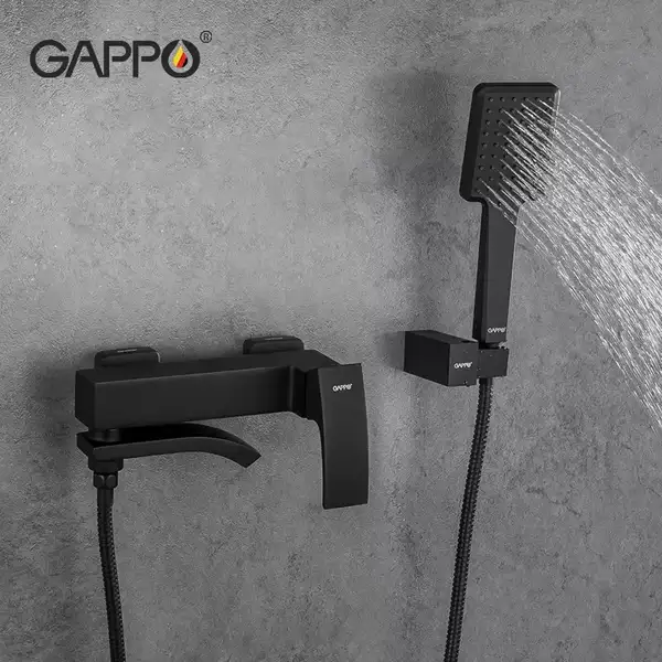 GAPPO G3207-6 змішувач для ванни, чорний