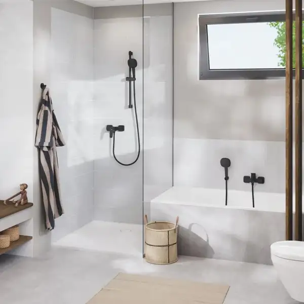 Grohe Cubeo змішувач для ванни, чорний (1018132430)