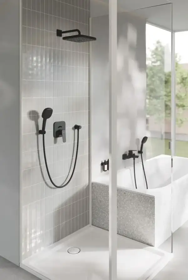 Grohe Cubeo змішувач для ванни, чорний (1018132430)