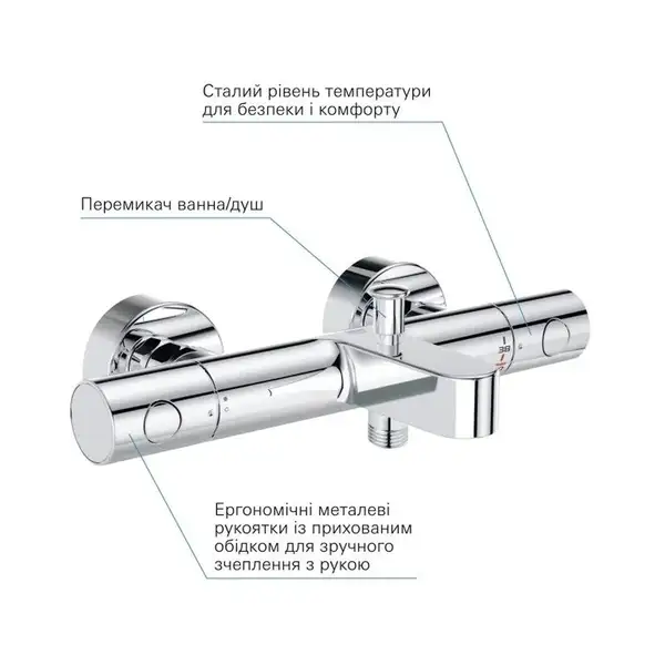 Grohe Grohtherm 800 Смеситель, хром (34772000)