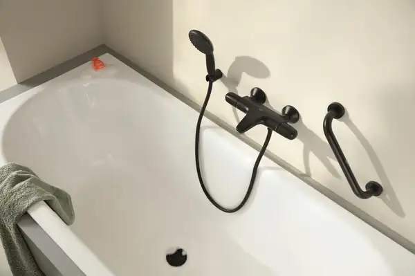 Grohe Grohtherm 1000 смеситель ванны, матовый чёрный (348162433)