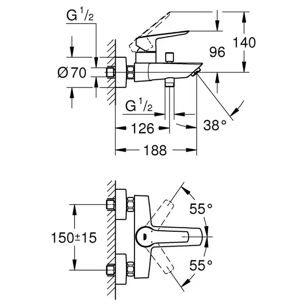Grohe QuickFix Start змішувач чорний (CV032176)