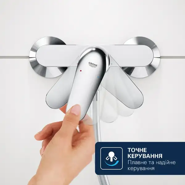 Grohe QuickFix Dice Змішувач для ванни, хром (CV036649)