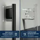 Grohe Vitalio Joy+ душ. гарнитур, чёрный (1348662430)
