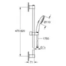 Grohe Vitalio Start 110 гарнитур, чёрный (279482431)