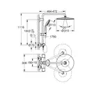 Grohe Vitalio Joy 310 Душевая система, Хром (26400001)