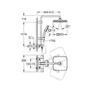Grohe Vitalio Comfort 110 Душевая система, чёрная (266962431)