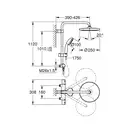 Grohe Vitalio Start Душевая система, чёрная (268222430)