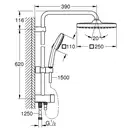 Grohe Tempesta Душевая система, черный (269762431)