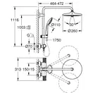 Grohe Euphoria Душевая система, хром (27615002)