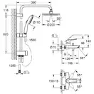 Grohe Vitalio Start Душевая система, Хром (nte004)