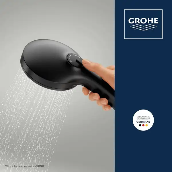 Grohe Vitalio Joy+ 120 Душевой набор, чёрный (1348652430)