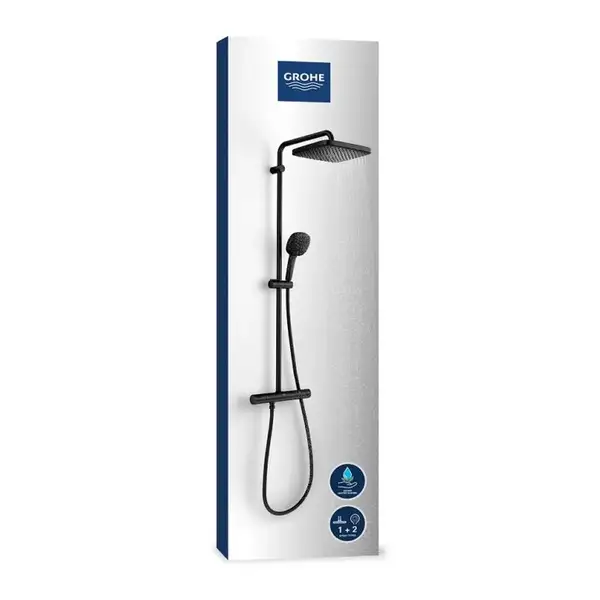 Grohe Vitalio Comfort 110 Душевая система, чёрная (266962431)