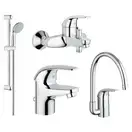 GROHE Набiр змiшувачiв для ванни та кухні EUROECO 4 в 1 (123242K) (123242K) фото 1 Aquada.com.ua
