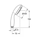 GROHE Ручний душ, 1 режим струменю New Tempesta 100 (27852001) фото 2 Aquada.com.ua