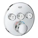 GROHE Термостат для душа/ванны с 3 кнопками, накладная панель SmartControl (29121000) фото 1 Aquada.com.ua