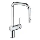 Смеситель для кухни, с выдвижной лейкой Dual Grohe Minta (цвет - хром) (32322002) фото 1 Aquada.com.ua