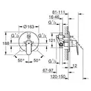 GROHE Смеситель для душа Eurosmart Cosmopolitan (цвет - хром) (32879000) фото 2 Aquada.com.ua