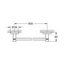 GROHE Тримач для рушника 600 мм Essentials (40366001) фото 2 Aquada.com.ua