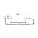 GROHE Ручка для ванної - тримач для рушника Selection Cube (40807000) фото 2 Aquada.com.ua