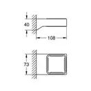 GROHE Тримач Selection Cube (40865000) фото 2 Aquada.com.ua