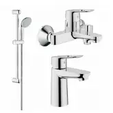 Набір змішувачів для ванни S-Size Grohe BauLoop (123214S)