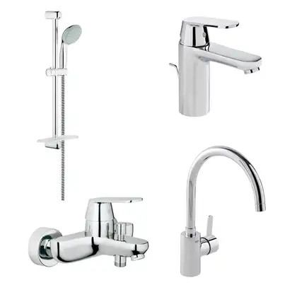 GROHE Набiр змiшувачiв Eurosmart Cosmopolitan 4 в 1, для ванни та кухні (126115MK) (126115MK) фото 1 Aquada.com.ua GROHE Набiр змiшувачiв Eurosmart Cosmopolitan 4 в 1, для ванни та кухні (126115MK) (126115MK) фото 1 Aquada.com.ua