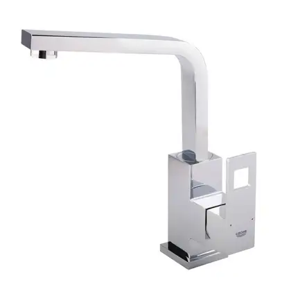 GROHE Смеситель для раковины, однорычажный Eurocube (23135000) фото 1 Aquada.com.ua GROHE Смеситель для раковины, однорычажный Eurocube (23135000) фото 1 Aquada.com.ua