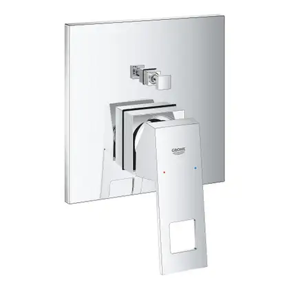GROHE Смеситель однорычажный с переключателем на 2 положения Eurocube (24062000) фото 1 Aquada.com.ua