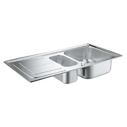 GROHE Комплект Мийка для кухні 860 x 500 мм з ексцентриком, 1 чаша + Eurosmart Змішувач одноважільний для (31565SD0) фото 1 Aquada.com.ua GROHE Комплект Мийка для кухні 860 x 500 мм з ексцентриком, 1 чаша + Eurosmart Змішувач одноважільний для (31565SD0) фото 1 Aquada.com.ua
