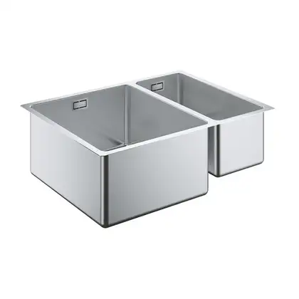 GROHE Мийка для кухні 585 x 440 мм, 1,5 чаши, матова, під стільницю, ліва (31577SD0) (31577SD0) фото 1 Aquada.com.ua GROHE Мийка для кухні 585 x 440 мм, 1,5 чаши, матова, під стільницю, ліва (31577SD0) (31577SD0) фото 1 Aquada.com.ua
