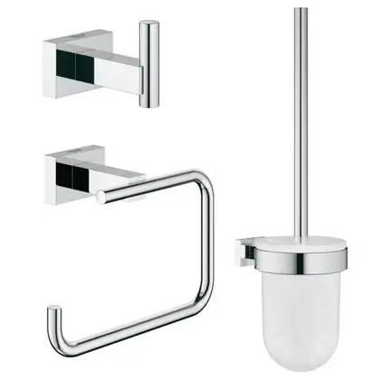 GROHE Набір аксесуарів 3 в 1 Essentials Cube  (40757001) фото 1 Aquada.com.ua