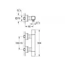 GROHE  Термостат для душа Grohtherm Cube (34488000) фото 2 Aquada.com.ua