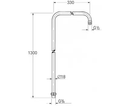 GROHE Кронштейн вертикальный для верхнего душа Relexa Plus (27304000) фото 2 Aquada.com.ua GROHE Кронштейн вертикальный для верхнего душа Relexa Plus (27304000) фото 2 Aquada.com.ua