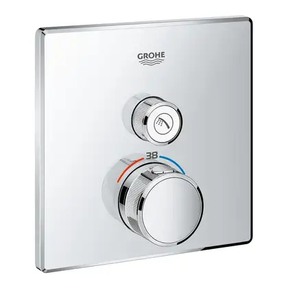 Термостат для ванны/душа на 1 выход Grohe Grohtherm SmartControl (цвет - хром) (29123000) фото 1 Aquada.com.ua Термостат для ванны/душа на 1 выход Grohe Grohtherm SmartControl (цвет - хром) (29123000) фото 1 Aquada.com.ua