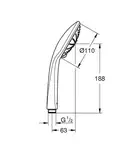 GROHE Ручной душ EUPHORIA (27239000) фото 2 Aquada.com.ua