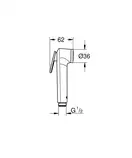 GROHE Набор для гигиенического душа BAU EDGE (28512001) фото 8 Aquada.com.ua