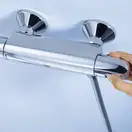 Смеситель для душа Grohe Grohtherm DN 15 (цвет - хром) с душевым гарнитуром (34151003) фото 6 Aquada.com.ua