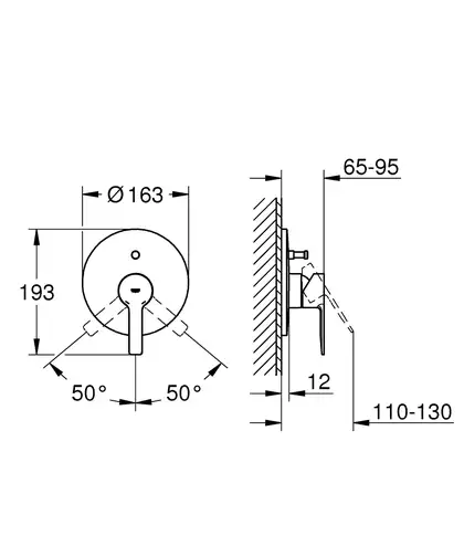 Смеситель однорычажный для ванны Grohe Lineare (цвет - хром) (19297001) фото 2 Aquada.com.ua Смеситель однорычажный для ванны Grohe Lineare (цвет - хром) (19297001) фото 2 Aquada.com.ua